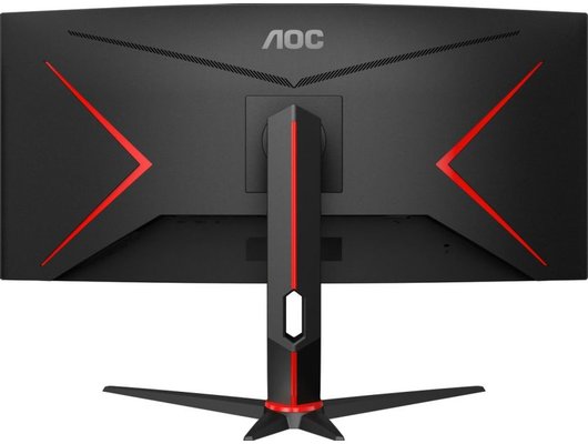 Монитор игровой AOC CU34G2X черно-красный