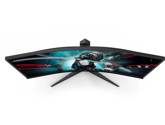 Монитор игровой AOC CU34G2X черно-красный