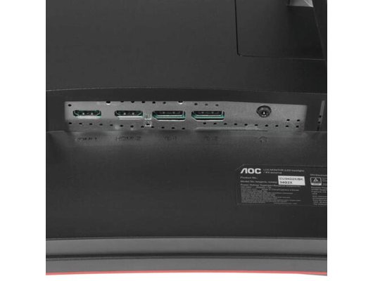 Монитор игровой AOC CU34G2X черно-красный