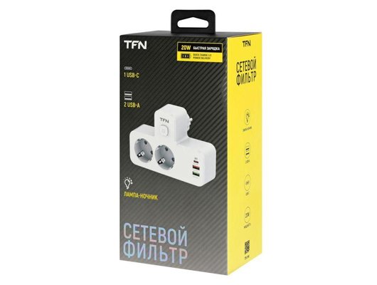 Сетевой адаптер TFN POWER 5 (TFN-POWER5WH) белый