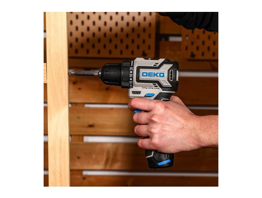 Дрель-шуруповерт DEKO Loner 12V PRO (АКБ 2x3.0Ач кейс) (085-1011)