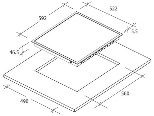 Варочная панель CANDY CH64FX
