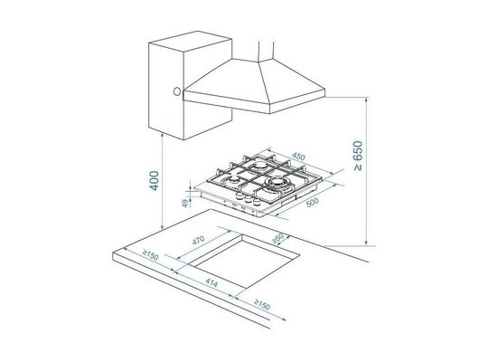 Варочная панель CANDY CHXG53CWB