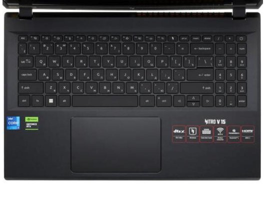 Ноутбук игровой Acer Nitro 15 ANV15-51-590F/NH.QN8CD.00B/Core i5-13420H/16Gb/512Gb/15.6 FHD 165Hz/RTX 4050 6Gb/DOS