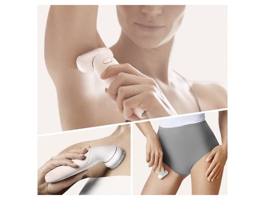 Эпилятор BRAUN SES 9-030 SensoSmartTM Flamingo белый/розовый