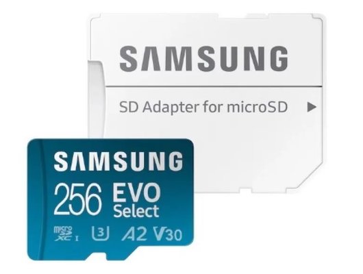 Карта памяти Samsung microSDXC 256Gb EVO Select + адаптер UHS-1(U3) MB-ME256KA