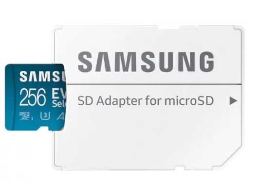 Карта памяти Samsung microSDXC 256Gb EVO Select + адаптер UHS-1(U3) MB-ME256KA