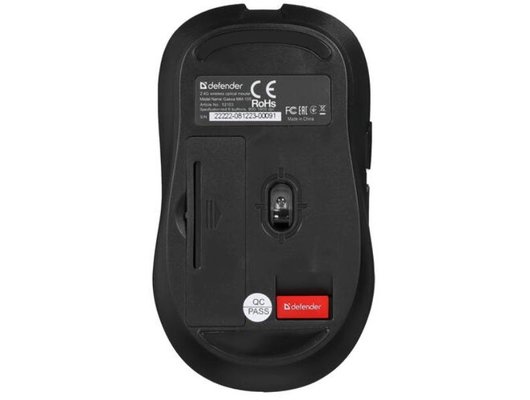 Мышь беспроводная Defender Gassa MM-105 красный