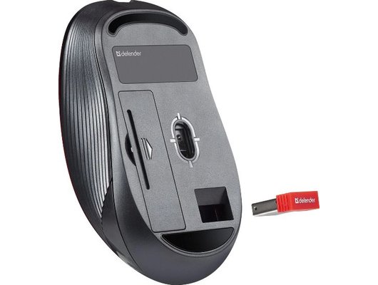 Мышь беспроводная Defender Gassa MM-105 красный