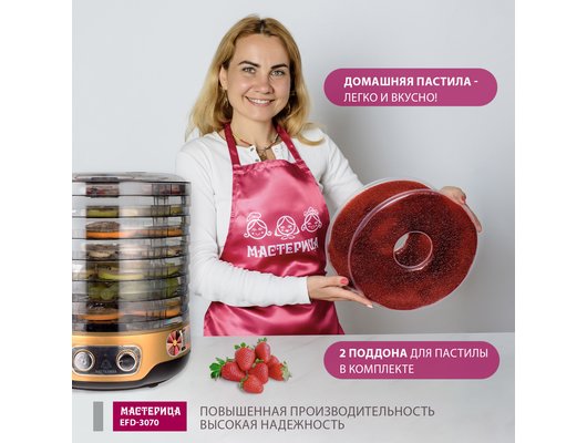 Сушилка МАСТЕРИЦА EFD 3070 черно-золотистый