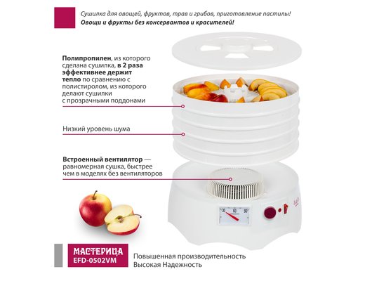 Сушилка МАСТЕРИЦА EFD 0502VM
