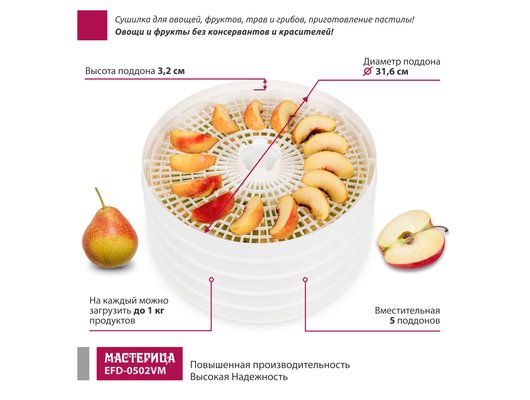 Сушилка МАСТЕРИЦА EFD 0502VM