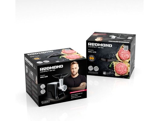 Мясорубка REDMOND RMG-1239 черный