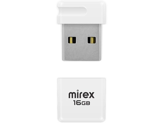USB Флеш Mirex 16Gb MINCA WHITE (13600-FMUMIW16)