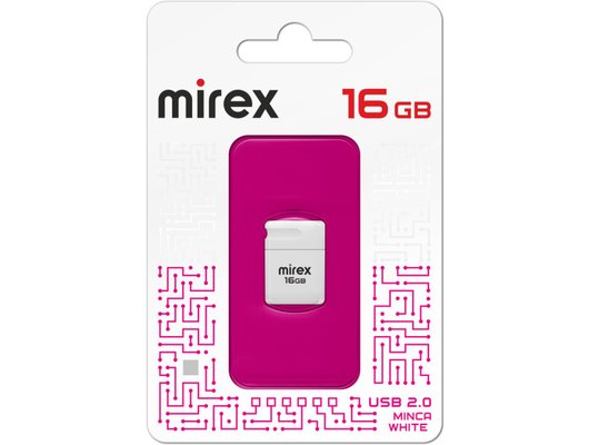 USB Флеш Mirex 16Gb MINCA WHITE (13600-FMUMIW16)
