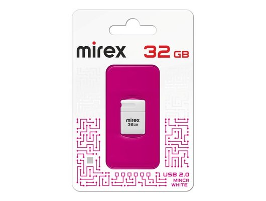 USB Флеш Mirex 32Gb MINCA WHITE (13600-FMUMIW32)