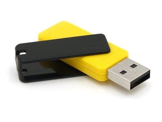 USB Флеш Mirex City 64GB, USB 2.0, Желтый (Быт)