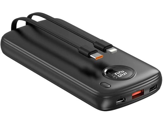 Внешний аккумулятор TFN 10000mAh Uni LCD PD 22.5W black TFN-PB-324-BK
