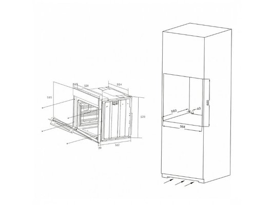 Духовой шкаф CANDY COXP08LTBB