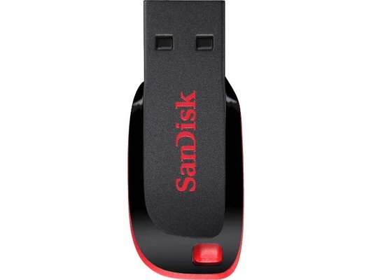 USB Флеш SanDisk 128GB, CZ50 Cruzer Blade, USB 2.0 (Быт)