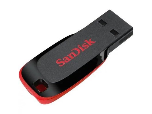 USB Флеш SanDisk 128GB, CZ50 Cruzer Blade, USB 2.0 (Быт)