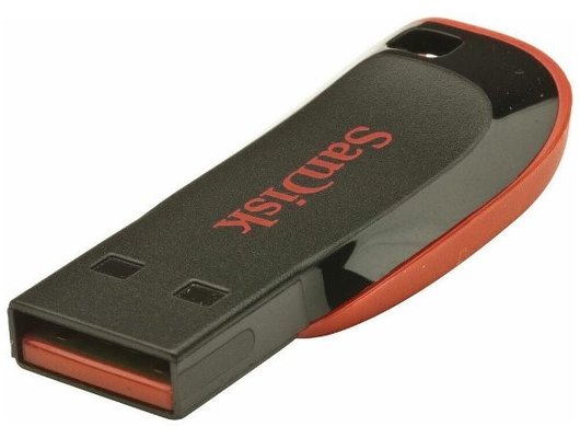 USB Флеш SanDisk 128GB, CZ50 Cruzer Blade, USB 2.0 (Быт)