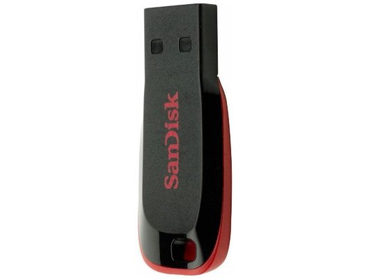 USB Флеш SanDisk 128GB, CZ50 Cruzer Blade, USB 2.0 (Быт)
