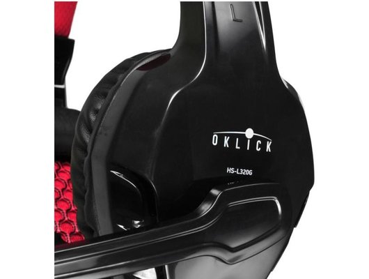 Игровые наушники проводные Oklick HS-L320G Phoenix черный 1.9м мониторные (Быт)