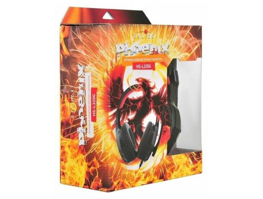 Игровые наушники проводные Oklick HS-L320G Phoenix черный 1.9м мониторные (Быт)