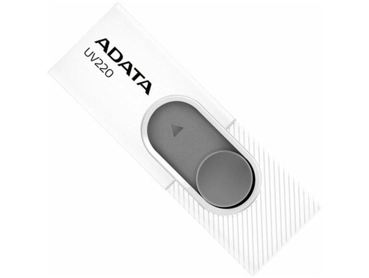 USB Флеш A-DATA Classic 64GB UV220, USB 2.0, белый/серый (Быт)