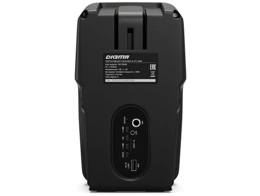 Портативная акустика Digma D-PS1505 черный