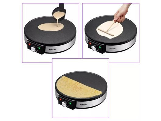 Блинница электрическая KITFORT КТ-1678 черный