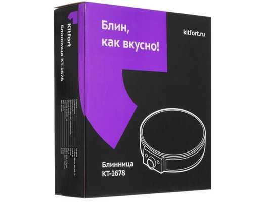 Блинница электрическая KITFORT КТ-1678 черный
