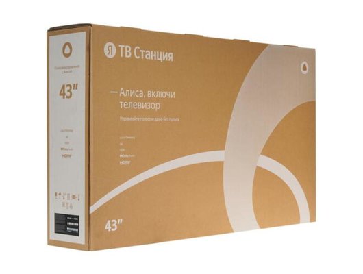 4K (Ultra HD) Smart телевизор ЯНДЕКС ТВ СТАНЦИЯ 43" (YNDX-00091) (ИМП)