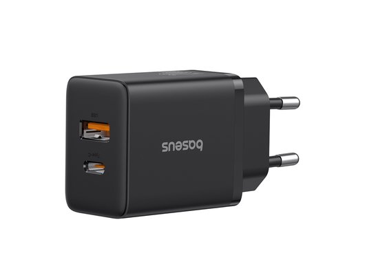 Зарядное устройство Baseus СЗУ Cube USB-C+A 20W black