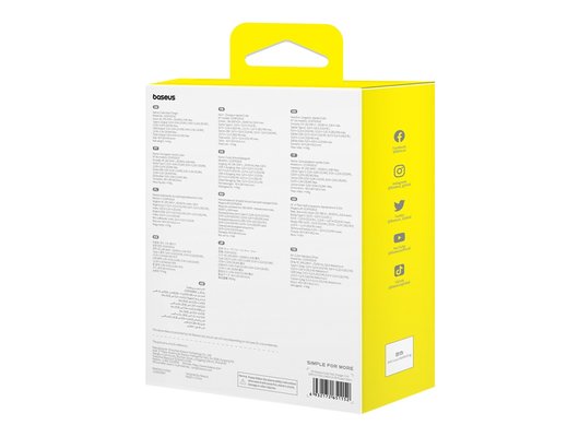 Зарядное устройство Baseus СЗУ Cube USB-C+A 20W black