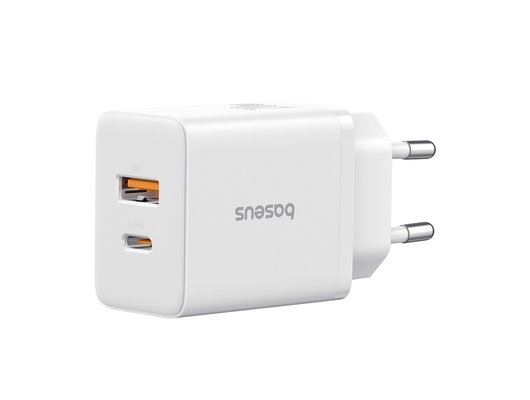 Зарядное устройство Baseus СЗУ Cube USB-C+A 20W white