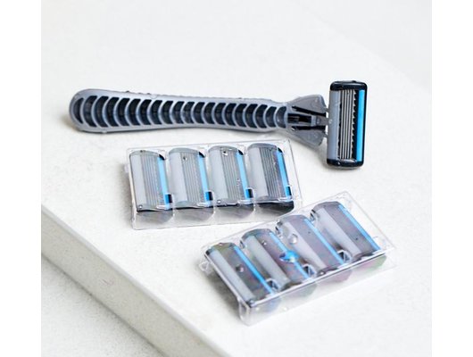 Бритвенный станок TopTech бритва 1шт + 9 сменных кассет PRO 5