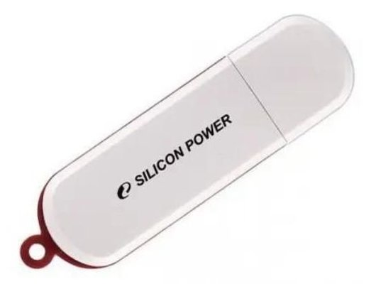 USB Флеш Silicon Power 64Gb LuxMini 320 белый (Быт)