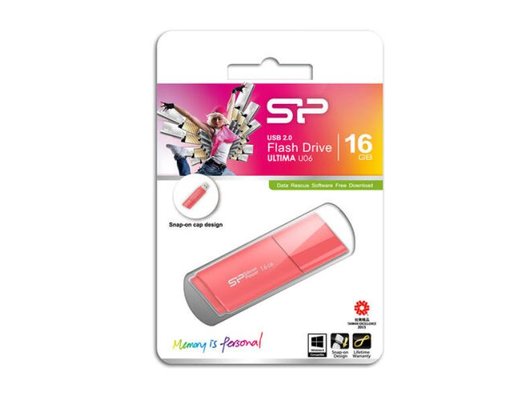 USB Флеш Silicon Power Ultima U06 64GB USB 2.0, Коралловый (Быт)