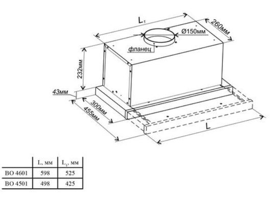 Вытяжка GEFEST BO-4601-K17 (Быт)