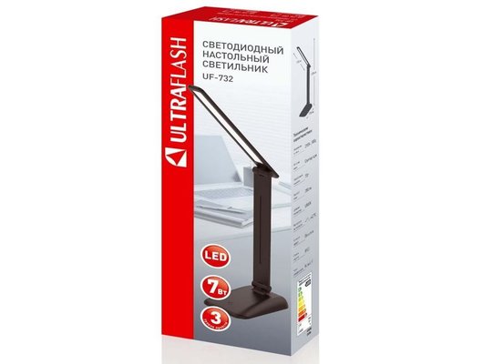 Светильник настольный Ultraflash UF-732 C02 черный