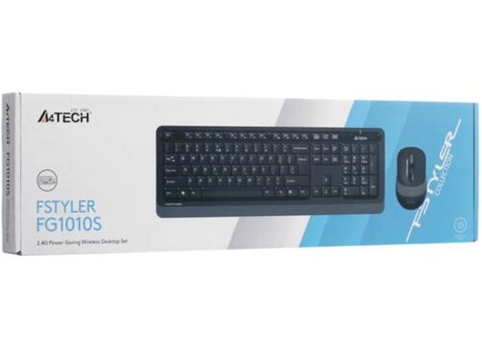 Клавиатура+мышь A4Tech Fstyler FG1010S черный/серый (FG1010S GREY)
