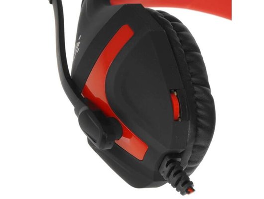 Игровые наушники проводные Defender Scrapper 500 красный/черный