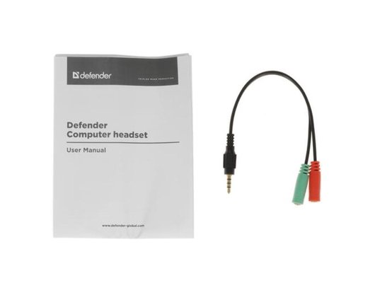 Игровые наушники проводные Defender Scrapper 500 красный/черный