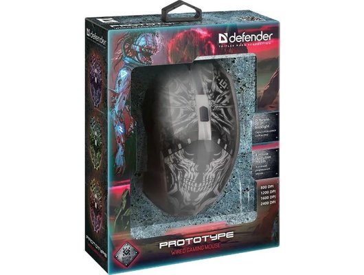 Мышь проводная игровая Defender Prototype GM-670L