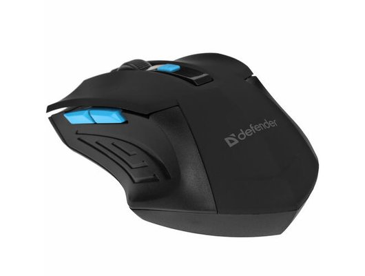 Мышь беспроводная Defender Accura MM-275 черная/синяя