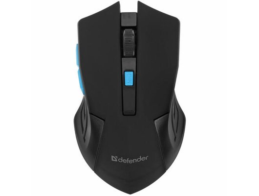 Мышь беспроводная Defender Accura MM-275 черная/синяя