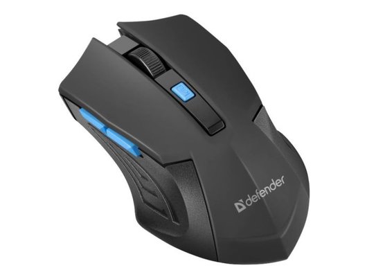 Мышь беспроводная Defender Accura MM-275 черная/синяя
