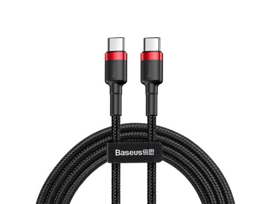 Кабель Baseus USB-C->-C CL 60W 1m RDBK  BAS-CATKLF-G91